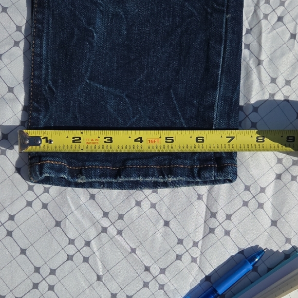 True Craft Men's Dark Blue Denim Jeans - Picture 7 of 10